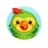 Cute flat cartoon otter face avatar icon with friendly expression for reviews section